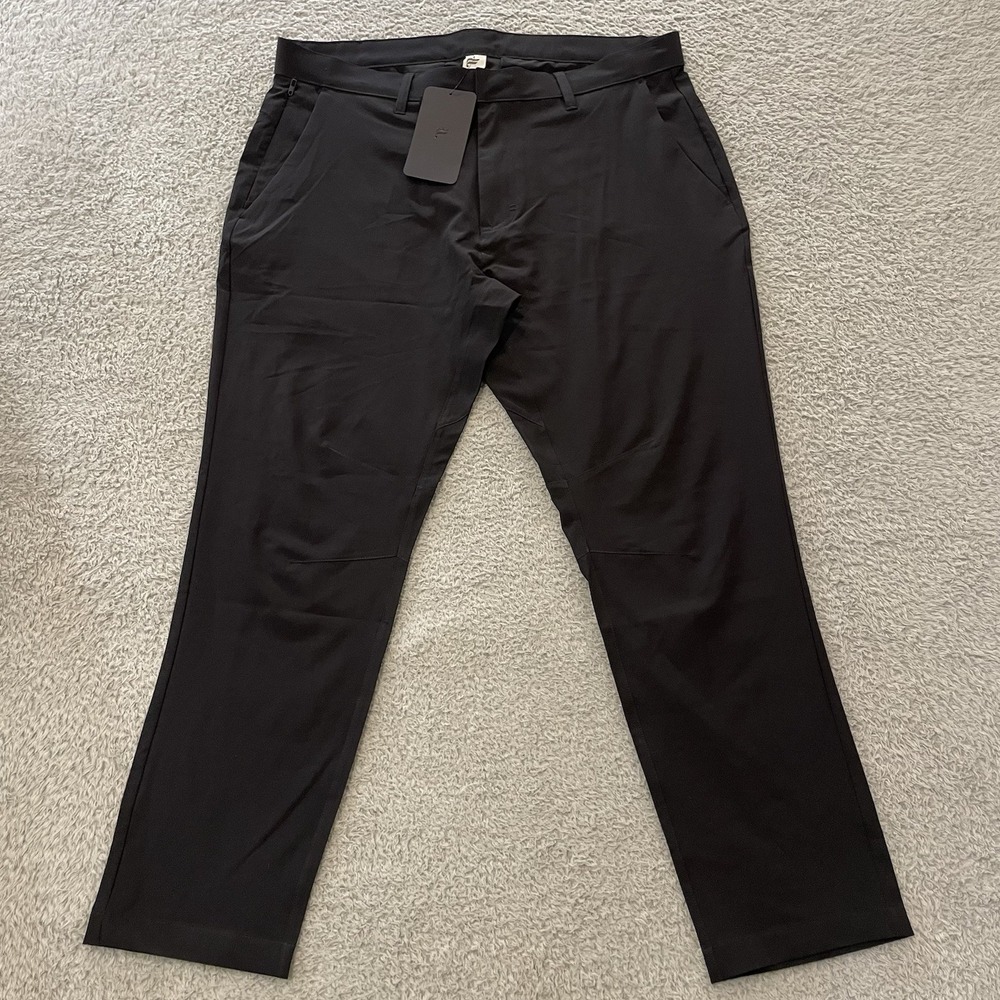NWT Fabletics The Only Pant Mens 36x27 (Tag 36x30) Black Slim Fit Performance